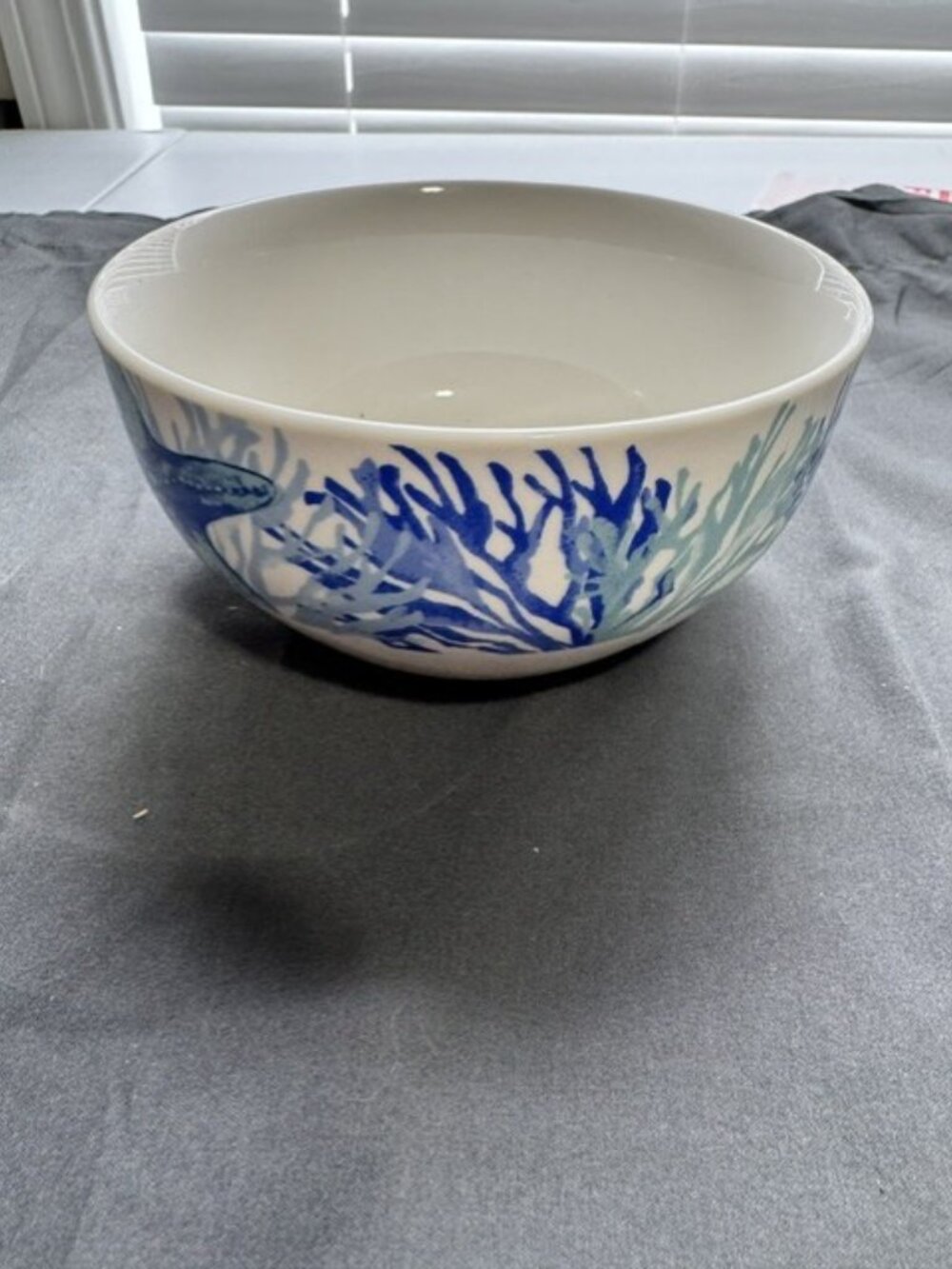 Set of 4 Royal Norfolk Seashell Cereal Bowls 5.5" Coastal Nautical Beach